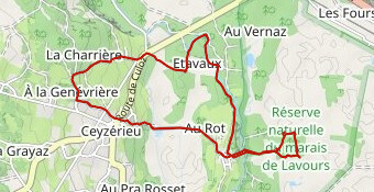 Boucle dans le Marais de Lavour