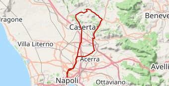 Napoli-Caserta-S.Leucio-Limatola-Valle di Maddalon