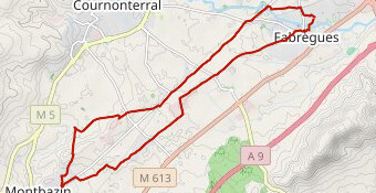 montbazin route 18km