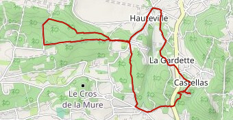 Uchaux, Le Castelas, les Ruines de Boncavaï (modif