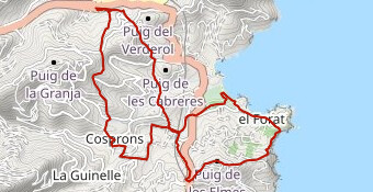 Cosprons - Paulilles - Coll del Mig depuis Port Ve