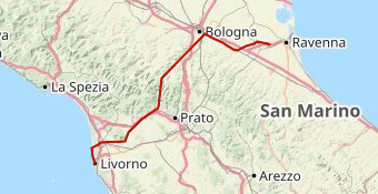 da Livorno a Ravenna Tirreno/Adriatico
