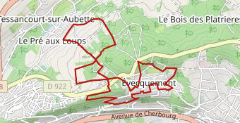 Parcours du Coeur suite éboulement mur