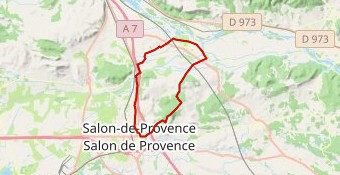 Cyclorandonnée Salon-Lamanon-Mallemort-Salon