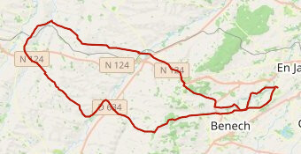 C73 long 87km D+ 865 m  Escorneboeuf