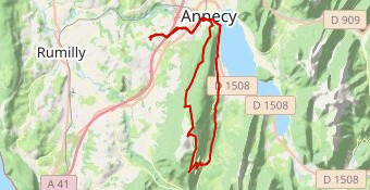 Le Semnoz via Leschaux depuis Chavanod