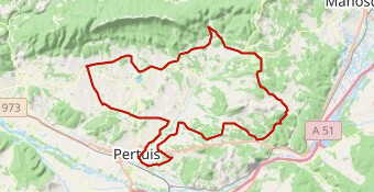 Pertuis vers La bastide des Joudans