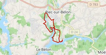 les rives de l'aven à l'anse de penmor