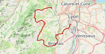 Les monts du Lyonnais depuis Charbonnières