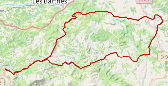 Butte de Miremont / Gave d'Oloron / grand parcours