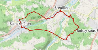 Gare de Breuillet- >Saint Chéron 14.8 km