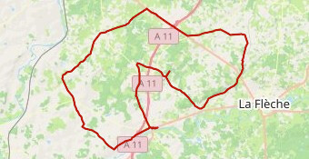 Durtal Circuit nord(76km)