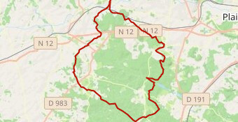 parcours Michel-départ+ravito+piste
