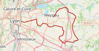 La plaine de l'Est lyonnais, autour de l'aéroport