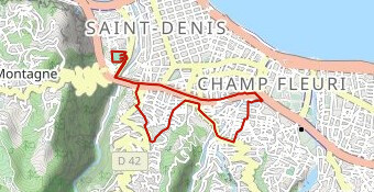 Footing avec escaliers