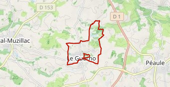 LE GUERNO Bourg, Branféré, La Lande de 10.19 Km