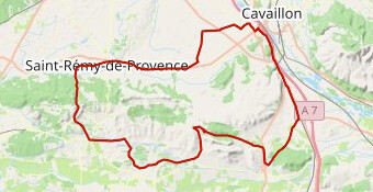 les alpilles  80km 700 m d+