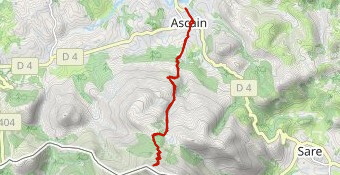 La Rhune depuis la commune d'Ascain
